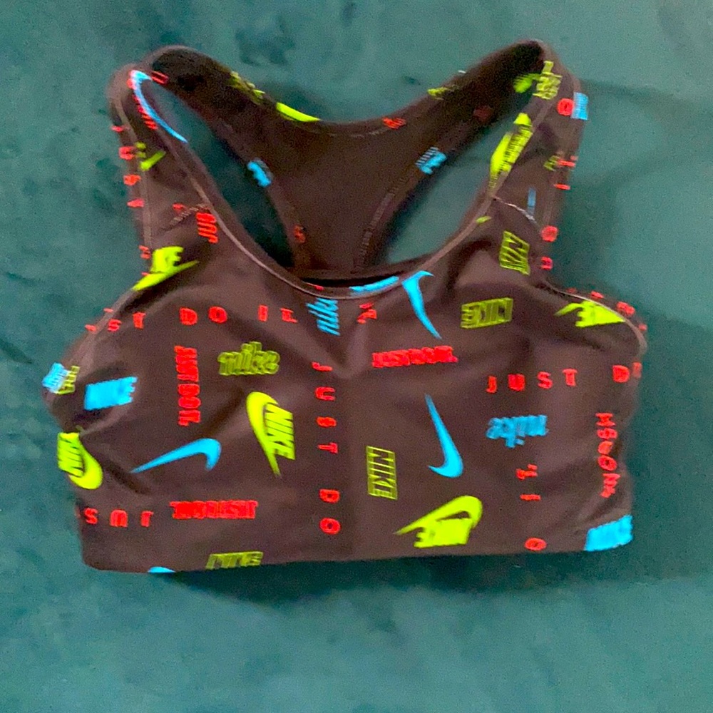 Nike Multi Color Logo Sports Bra! Brand New!